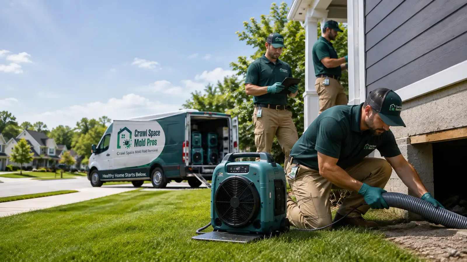 Crawl Space Mold Removal in Racine, MN